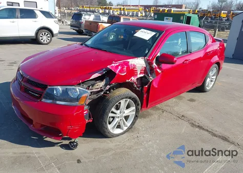 2014 Dodge Avenger Sxt from USA, damaged, VIN 1C3CDZCG6EN165595